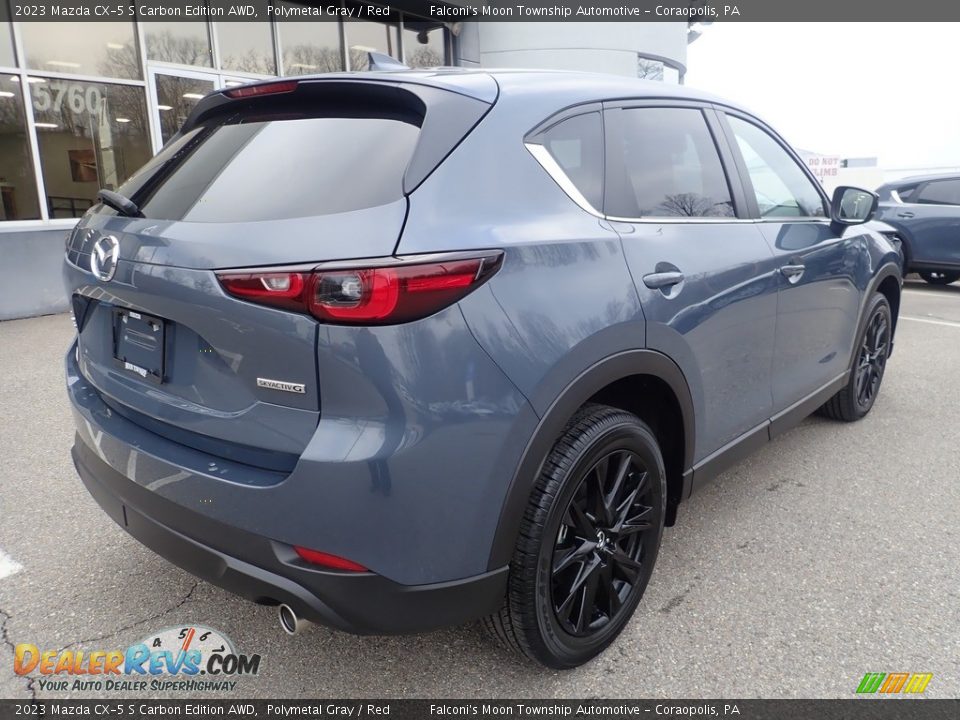 2023 Mazda CX-5 S Carbon Edition AWD Polymetal Gray / Red Photo #2