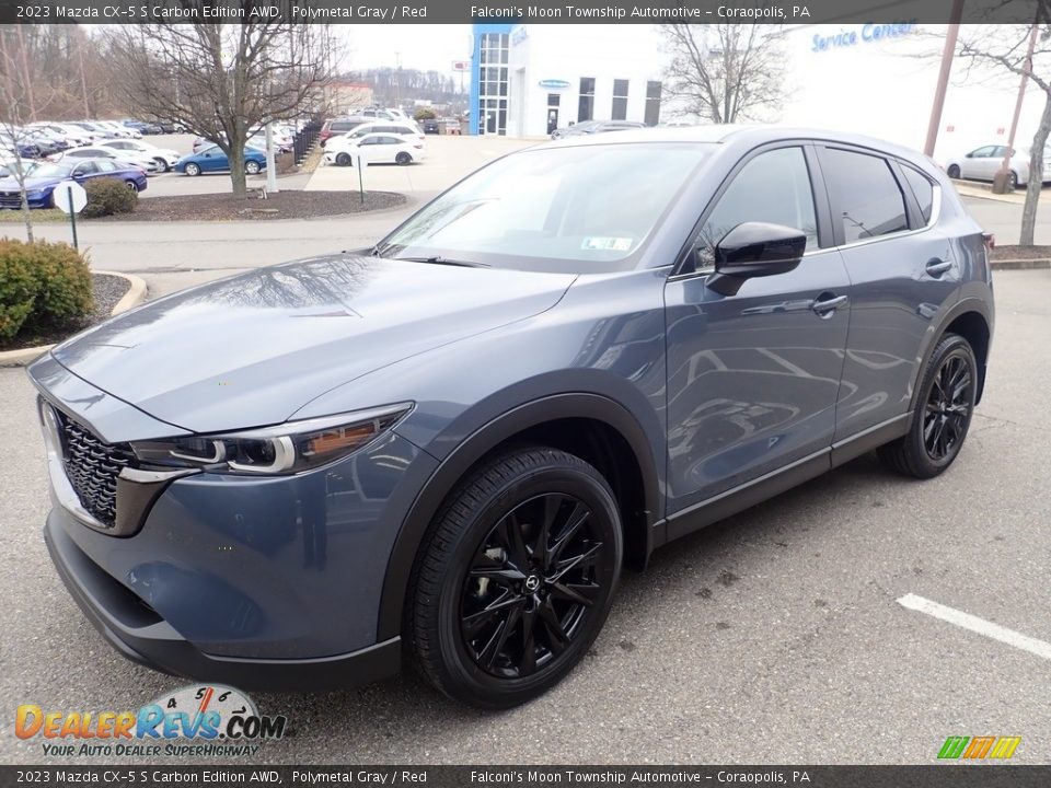 2023 Mazda CX-5 S Carbon Edition AWD Polymetal Gray / Red Photo #7