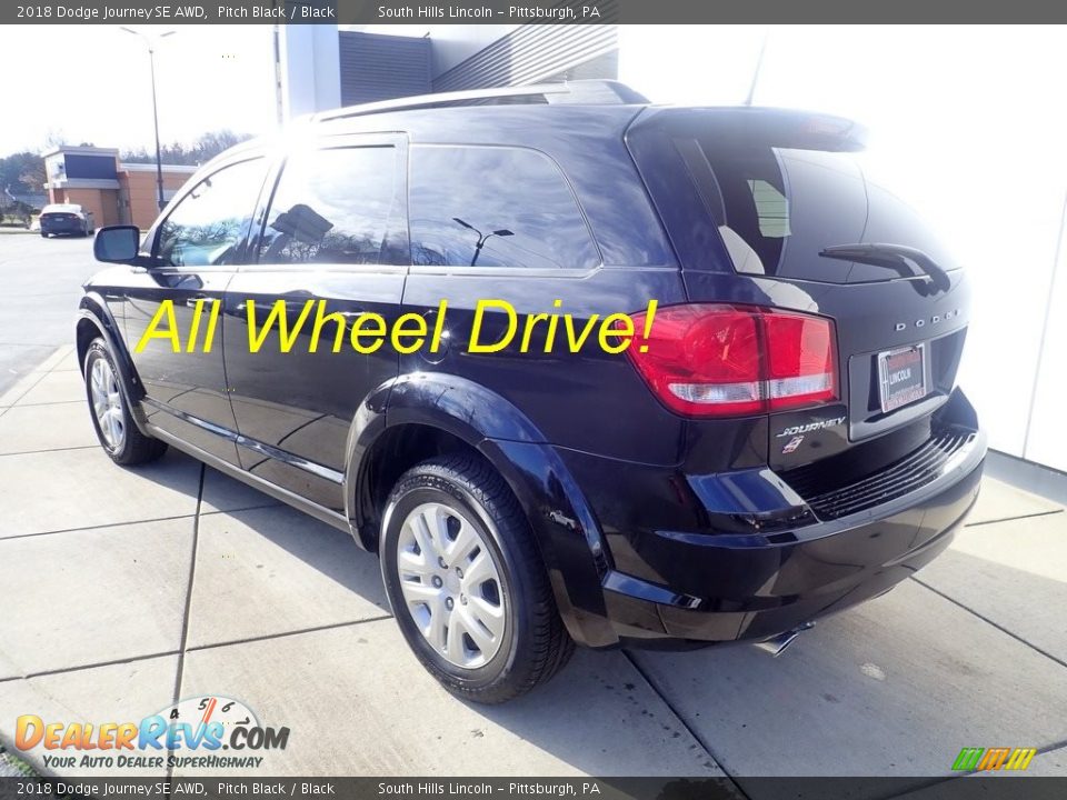 2018 Dodge Journey SE AWD Pitch Black / Black Photo #3