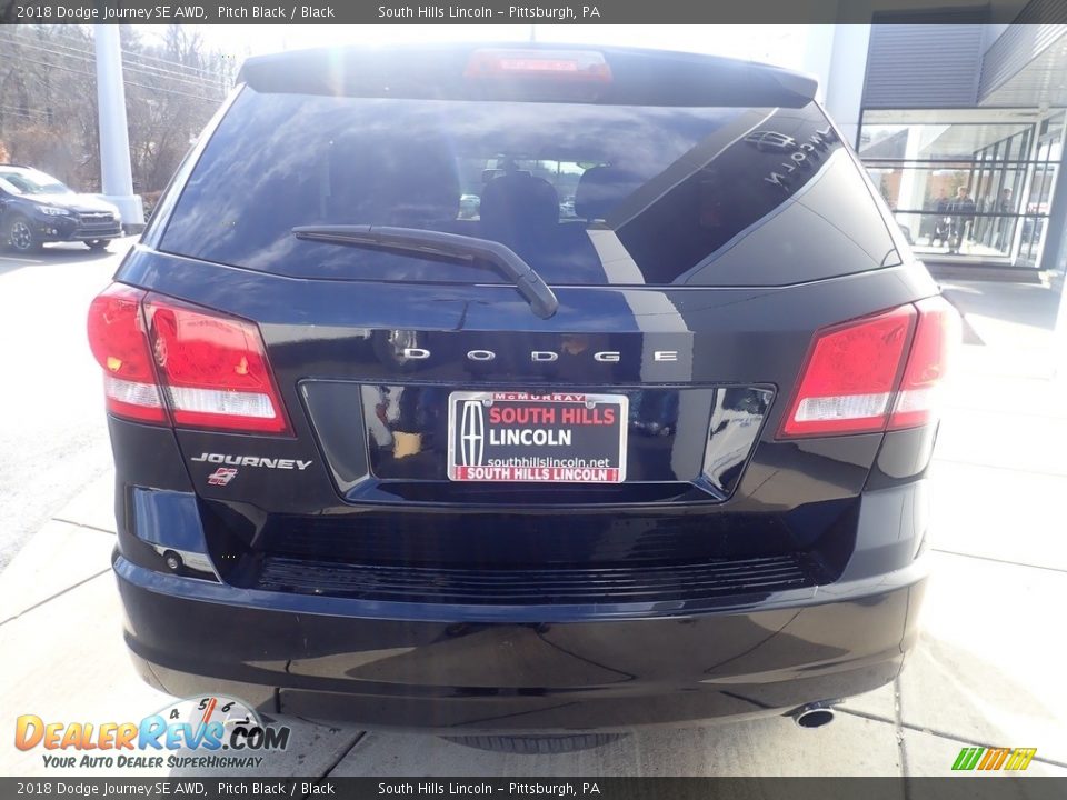 2018 Dodge Journey SE AWD Pitch Black / Black Photo #4