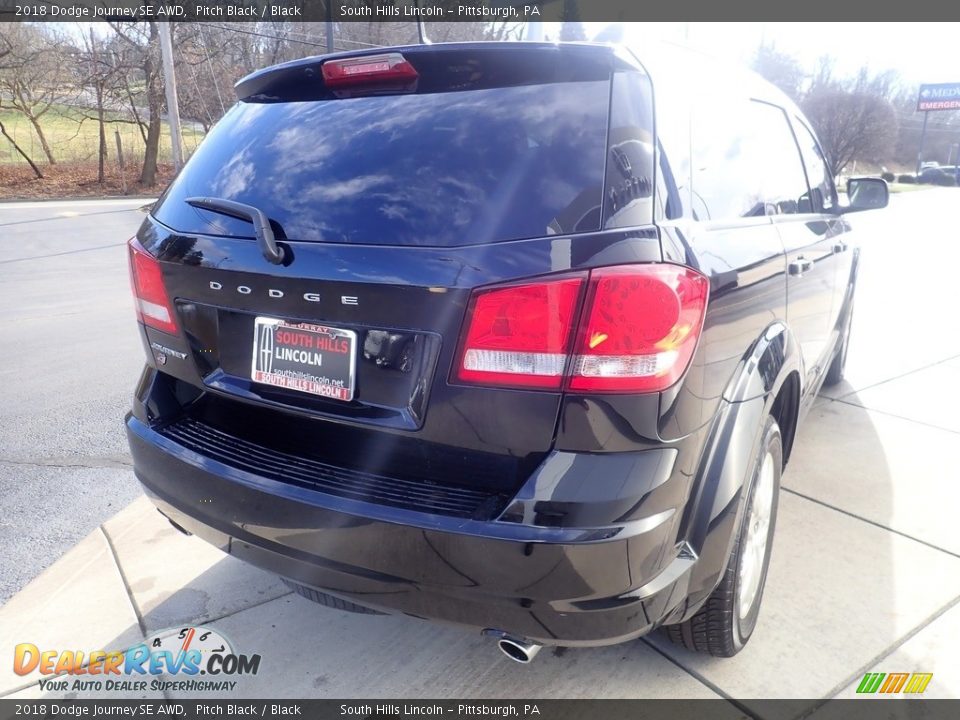 2018 Dodge Journey SE AWD Pitch Black / Black Photo #6