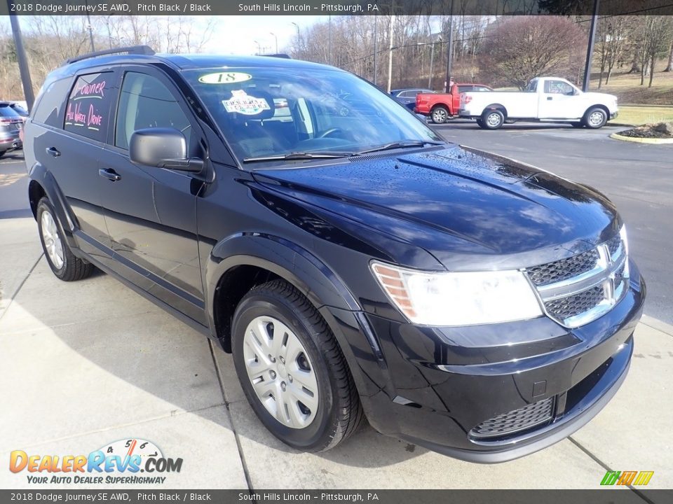 2018 Dodge Journey SE AWD Pitch Black / Black Photo #8