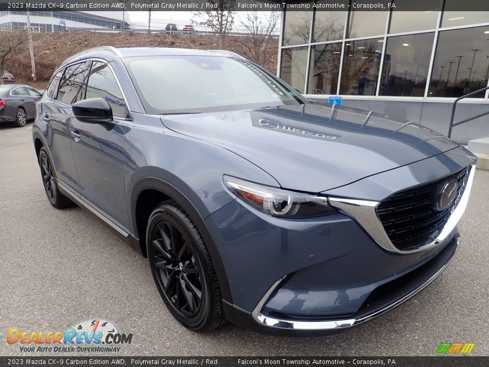 Front 3/4 View of 2023 Mazda CX-9 Carbon Edition AWD Photo #9