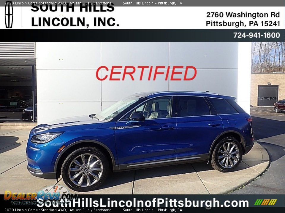 2020 Lincoln Corsair Standard AWD Artisan Blue / Sandstone Photo #1