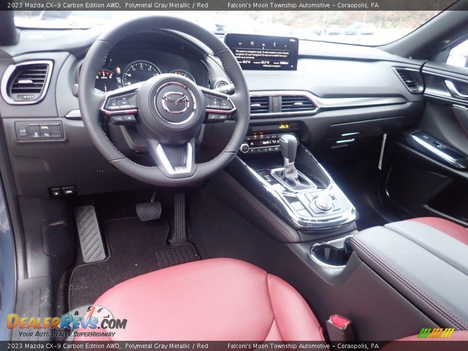 Red Interior - 2023 Mazda CX-9 Carbon Edition AWD Photo #14