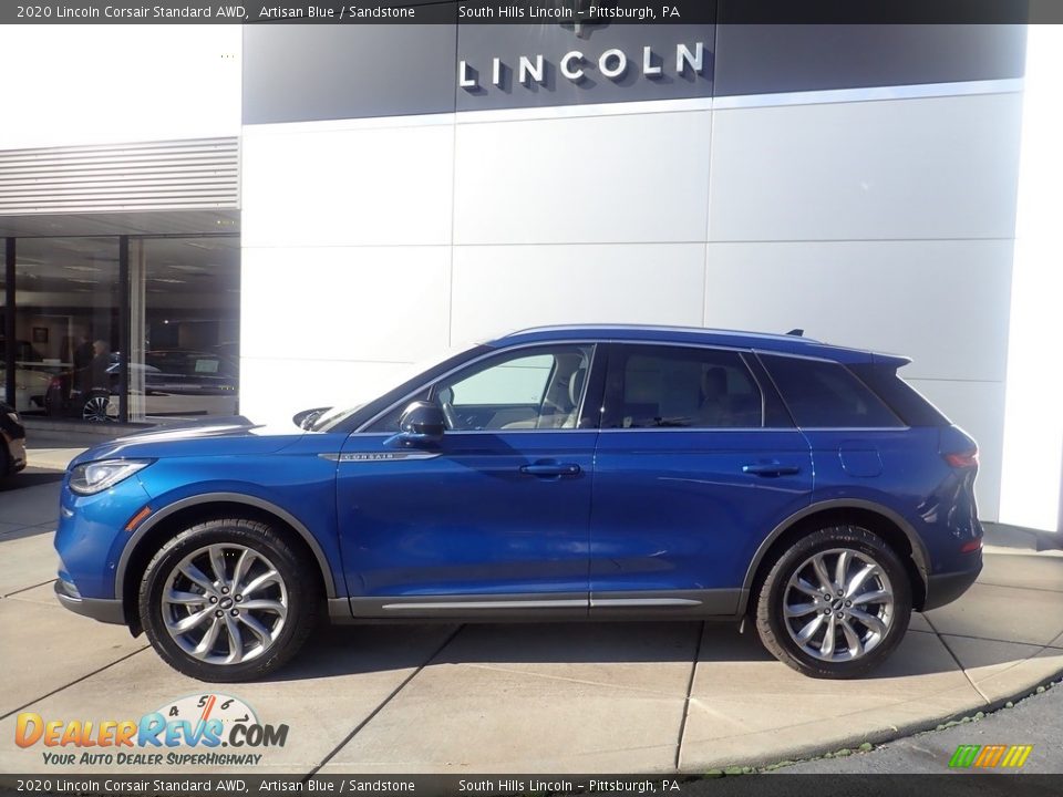 Artisan Blue 2020 Lincoln Corsair Standard AWD Photo #2