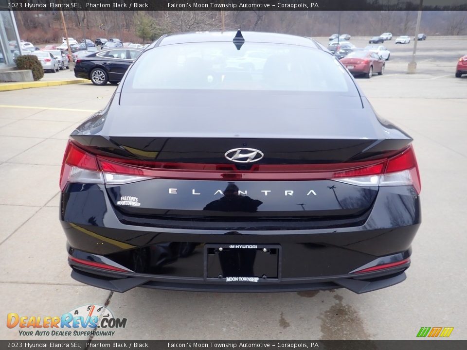 2023 Hyundai Elantra SEL Phantom Black / Black Photo #3