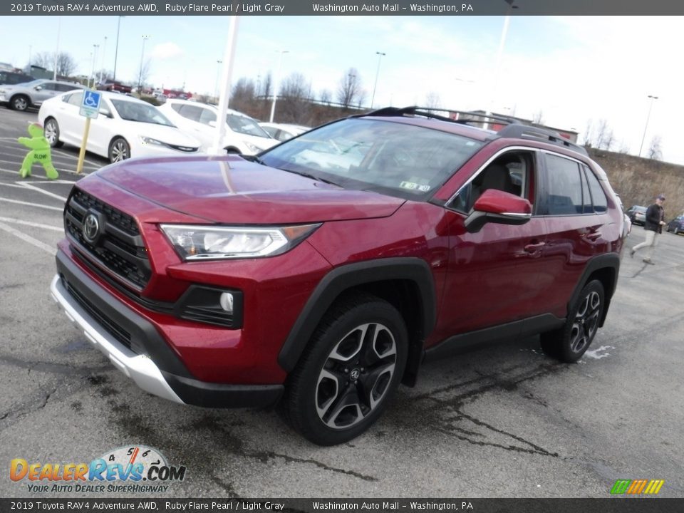 2019 Toyota RAV4 Adventure AWD Ruby Flare Pearl / Light Gray Photo #6