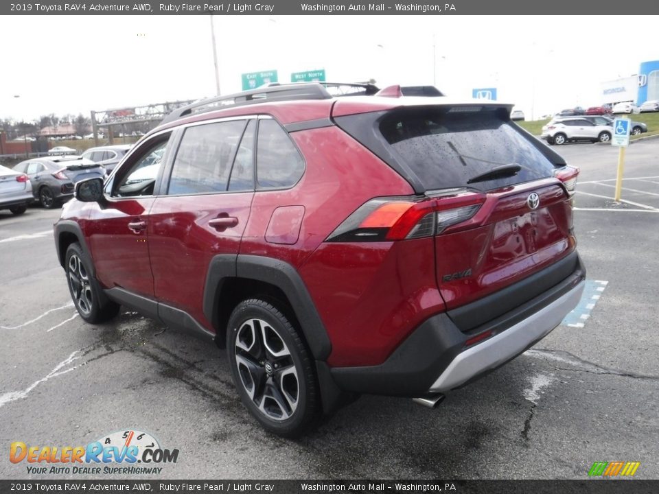 2019 Toyota RAV4 Adventure AWD Ruby Flare Pearl / Light Gray Photo #8