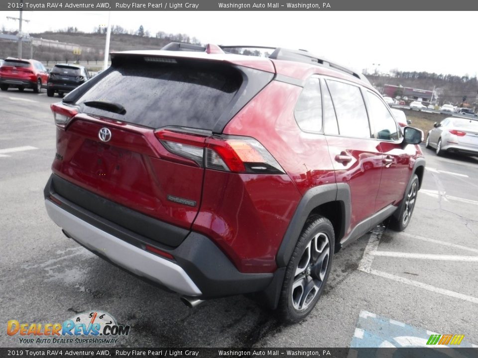 2019 Toyota RAV4 Adventure AWD Ruby Flare Pearl / Light Gray Photo #10