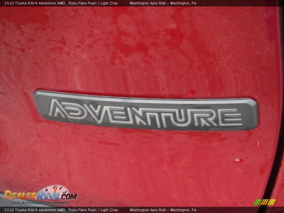 2019 Toyota RAV4 Adventure AWD Ruby Flare Pearl / Light Gray Photo #11