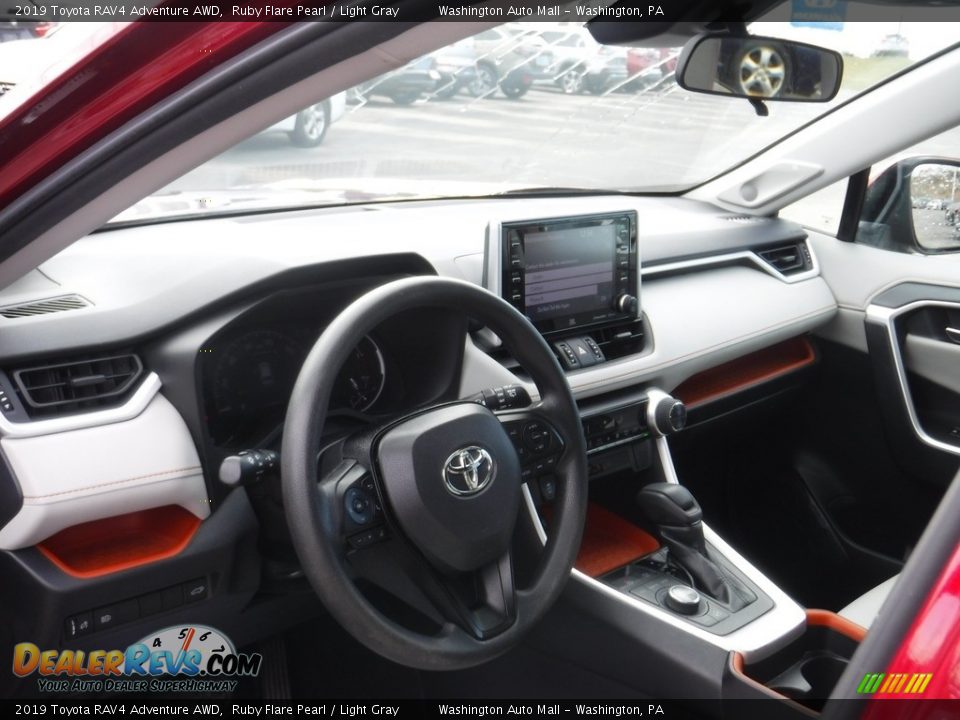 2019 Toyota RAV4 Adventure AWD Ruby Flare Pearl / Light Gray Photo #12