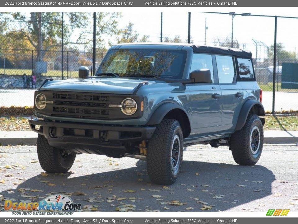 2022 Ford Bronco Sasquatch 4x4 4-Door Area 51 / Dark Space Gray Photo #2