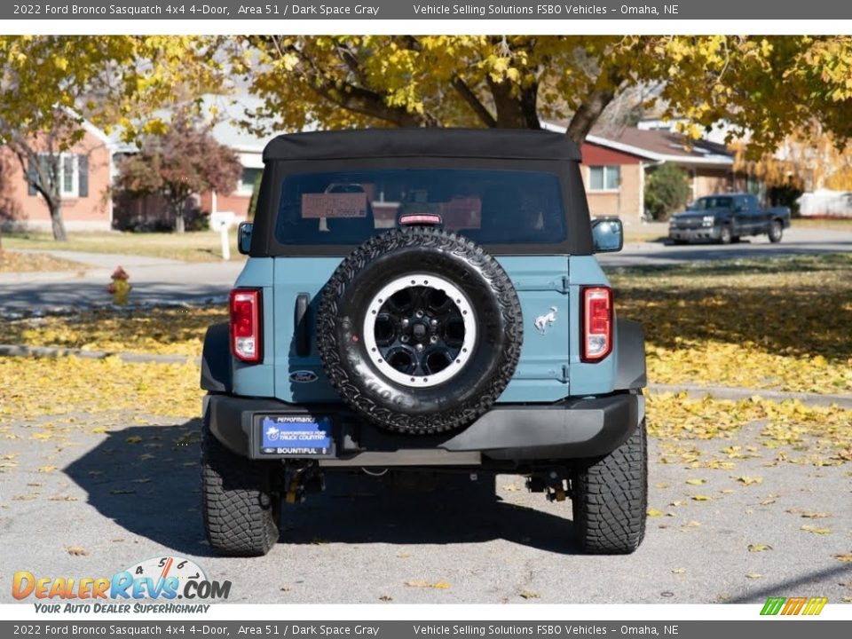 2022 Ford Bronco Sasquatch 4x4 4-Door Area 51 / Dark Space Gray Photo #6