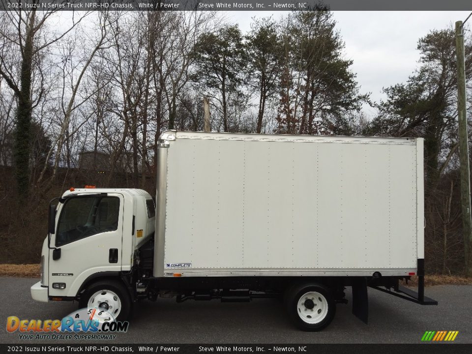 White 2022 Isuzu N Series Truck NPR-HD Chassis Photo #1