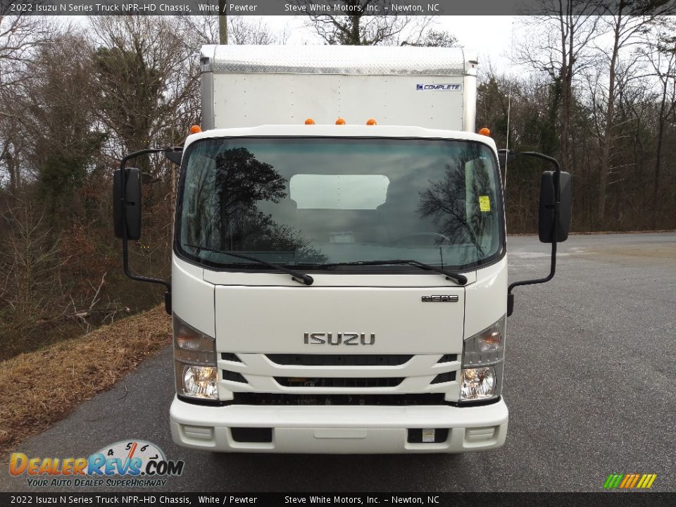 White 2022 Isuzu N Series Truck NPR-HD Chassis Photo #3