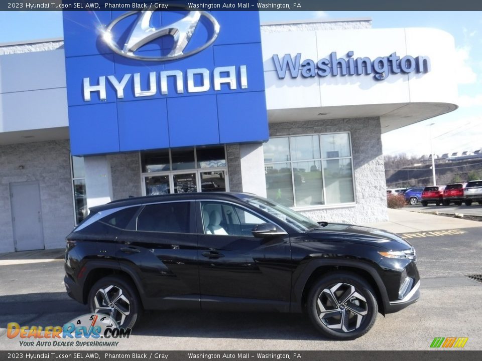 2023 Hyundai Tucson SEL AWD Phantom Black / Gray Photo #2