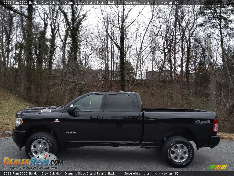 Diamond Black Crystal Pearl 2022 Ram 2500 Big Horn Crew Cab 4x4 Photo #1