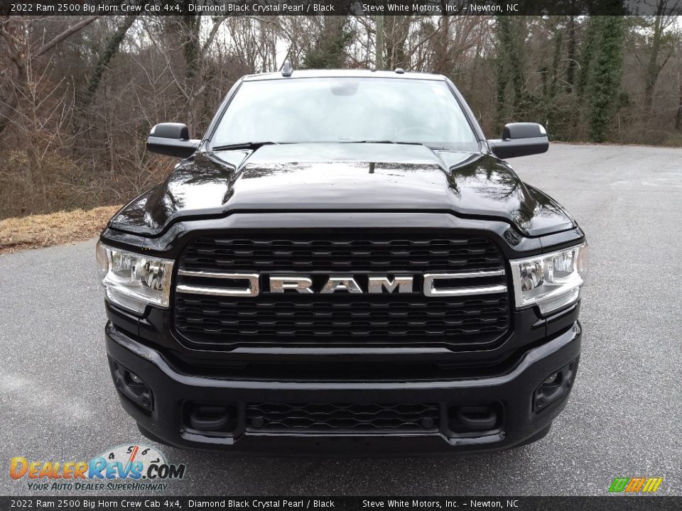 2022 Ram 2500 Big Horn Crew Cab 4x4 Diamond Black Crystal Pearl / Black Photo #3