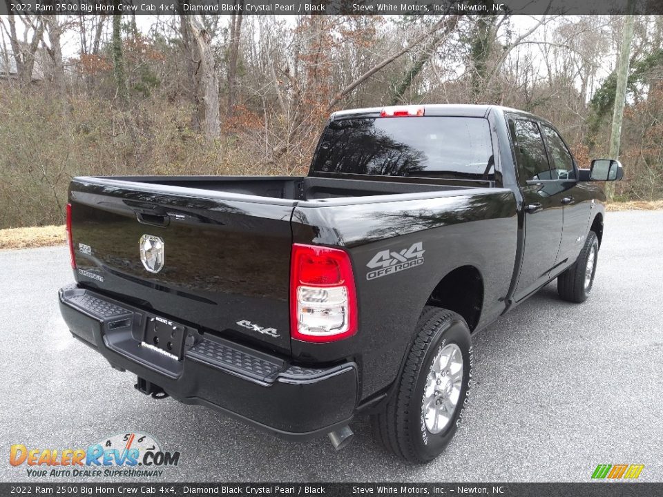 2022 Ram 2500 Big Horn Crew Cab 4x4 Diamond Black Crystal Pearl / Black Photo #6