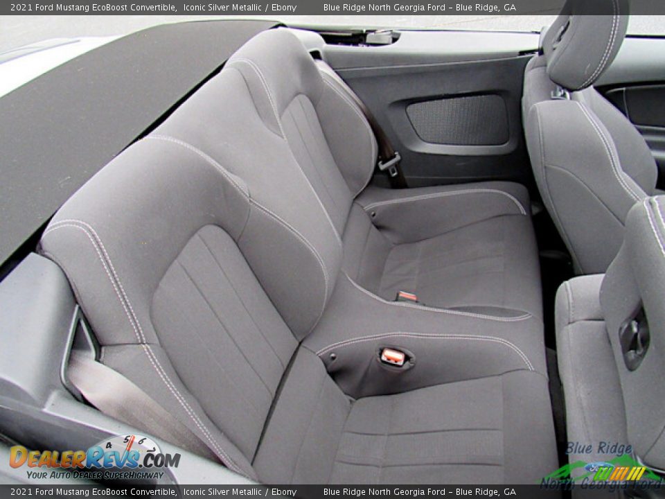 Rear Seat of 2021 Ford Mustang EcoBoost Convertible Photo #15