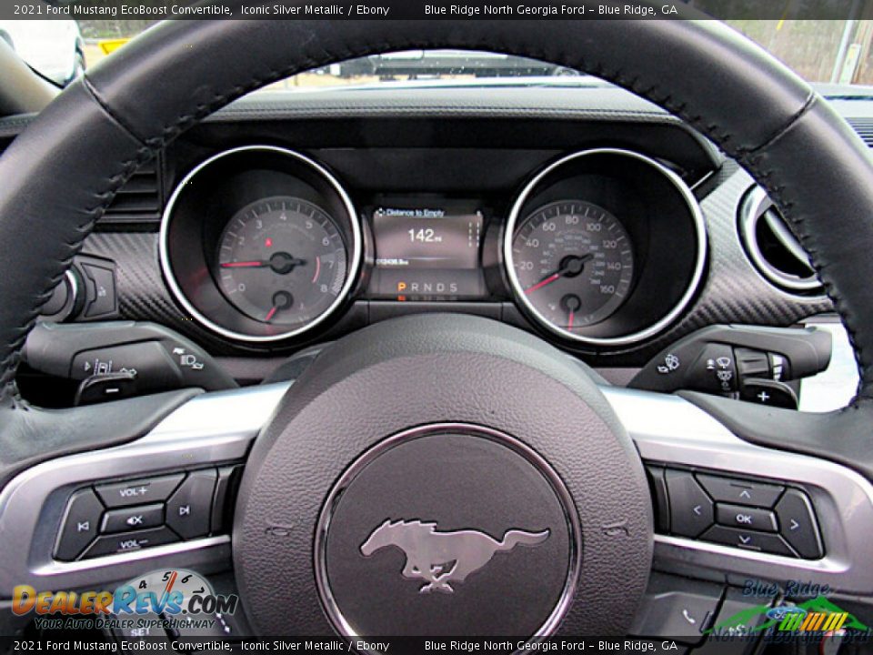 2021 Ford Mustang EcoBoost Convertible Steering Wheel Photo #19