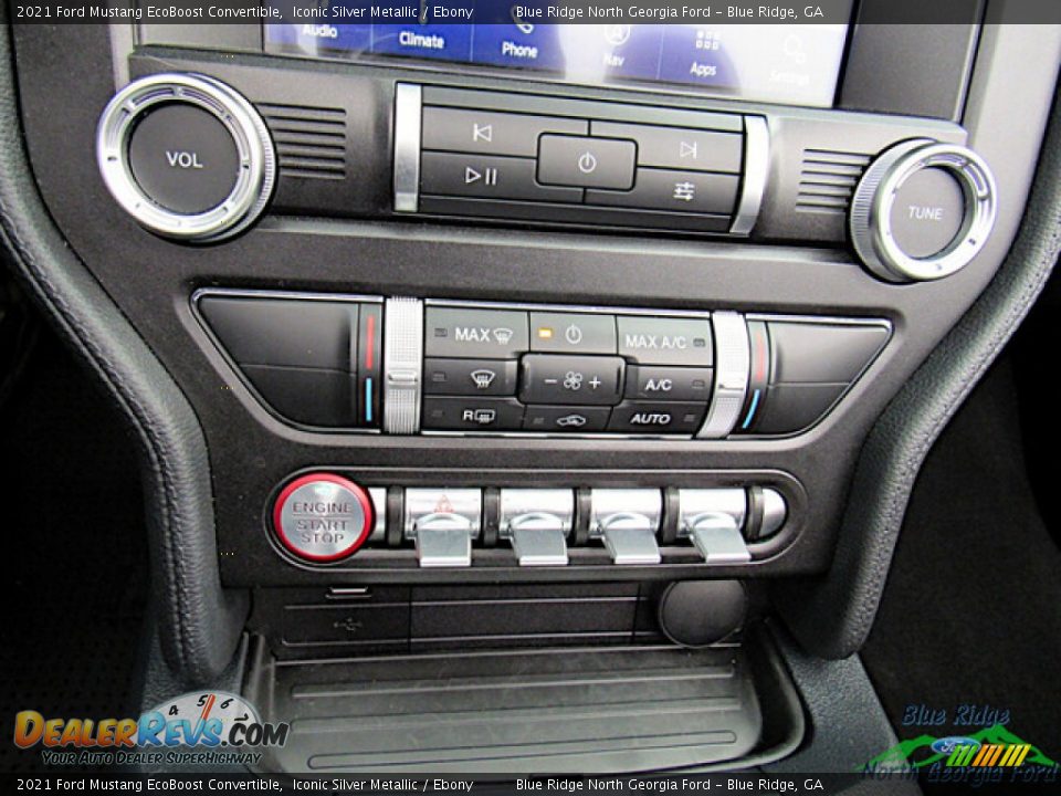 Controls of 2021 Ford Mustang EcoBoost Convertible Photo #24