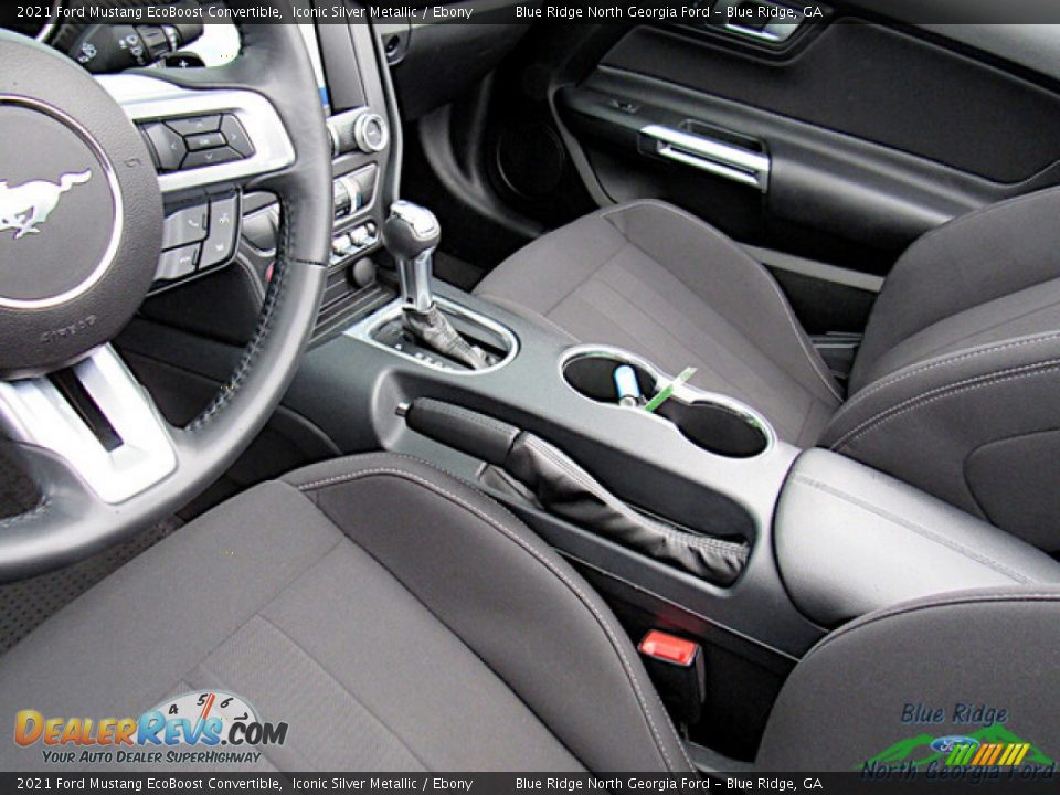 Front Seat of 2021 Ford Mustang EcoBoost Convertible Photo #25