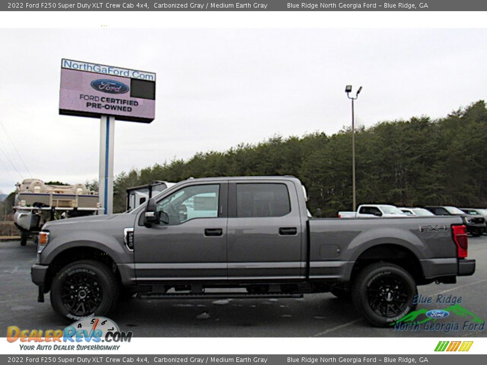 2022 Ford F250 Super Duty XLT Crew Cab 4x4 Carbonized Gray / Medium Earth Gray Photo #2