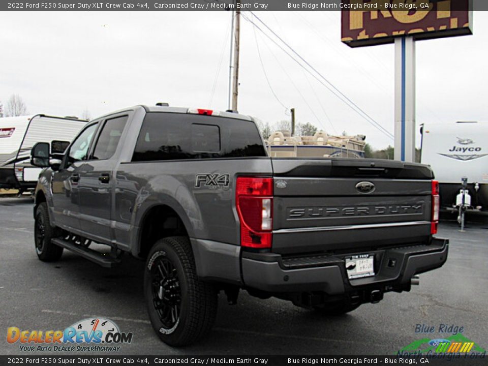 2022 Ford F250 Super Duty XLT Crew Cab 4x4 Carbonized Gray / Medium Earth Gray Photo #3