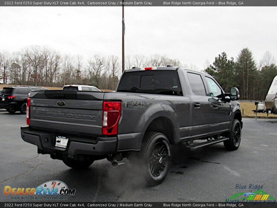 2022 Ford F250 Super Duty XLT Crew Cab 4x4 Carbonized Gray / Medium Earth Gray Photo #5