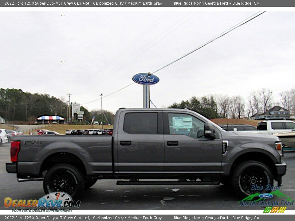 2022 Ford F250 Super Duty XLT Crew Cab 4x4 Carbonized Gray / Medium Earth Gray Photo #6