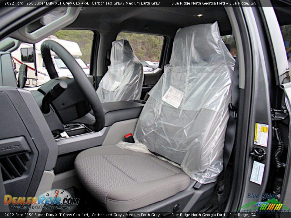 2022 Ford F250 Super Duty XLT Crew Cab 4x4 Carbonized Gray / Medium Earth Gray Photo #11