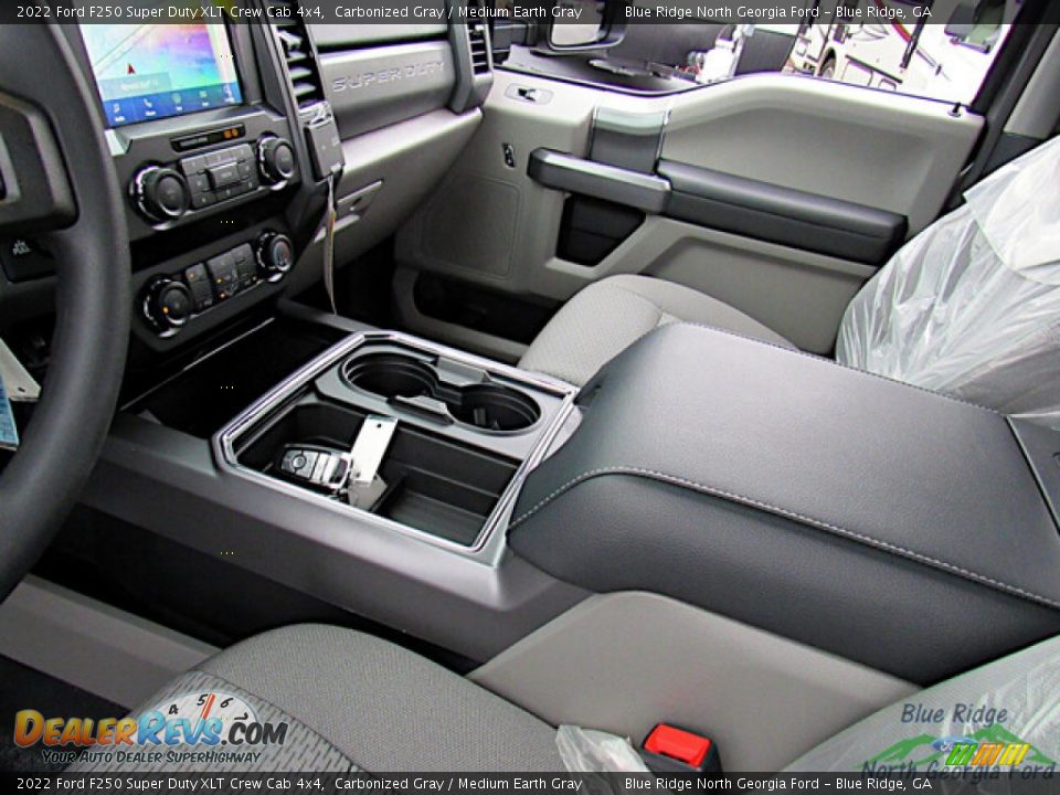 2022 Ford F250 Super Duty XLT Crew Cab 4x4 Carbonized Gray / Medium Earth Gray Photo #24