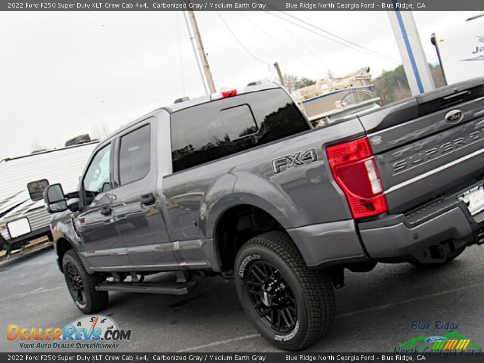 2022 Ford F250 Super Duty XLT Crew Cab 4x4 Carbonized Gray / Medium Earth Gray Photo #29