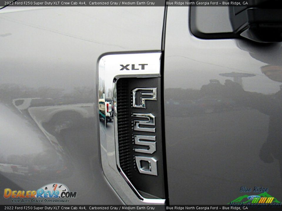2022 Ford F250 Super Duty XLT Crew Cab 4x4 Carbonized Gray / Medium Earth Gray Photo #30