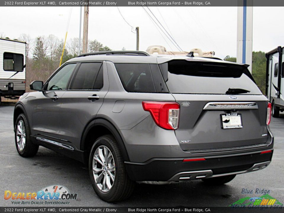 2022 Ford Explorer XLT 4WD Carbonized Gray Metallic / Ebony Photo #3
