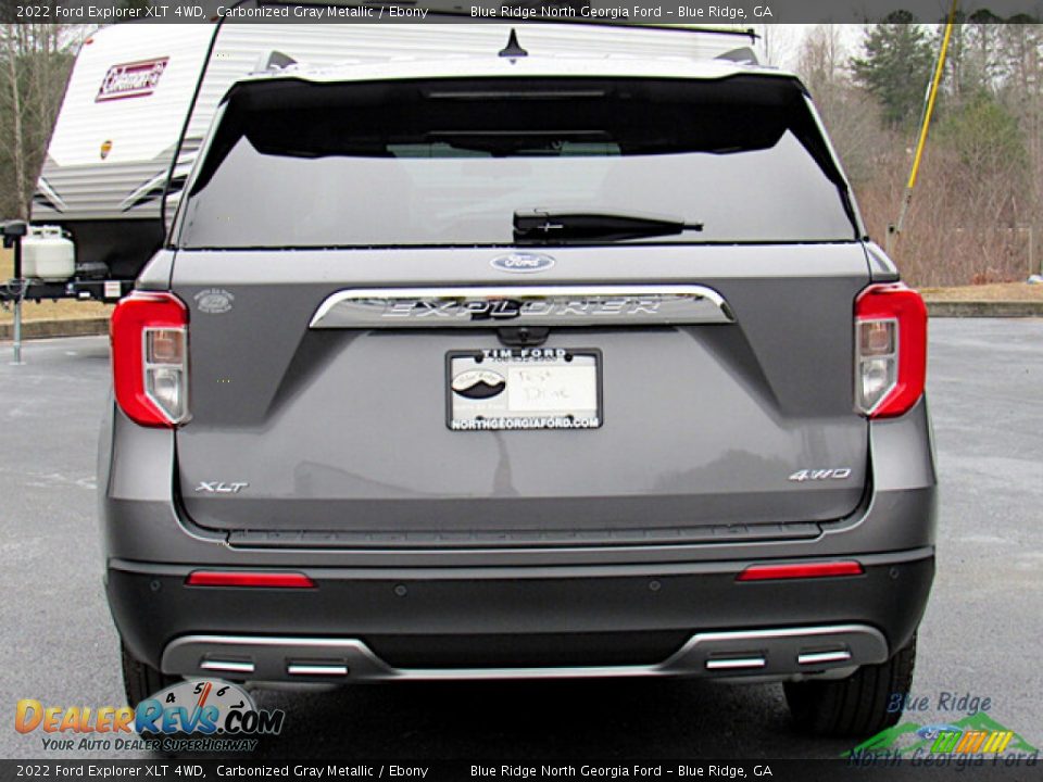 2022 Ford Explorer XLT 4WD Carbonized Gray Metallic / Ebony Photo #4