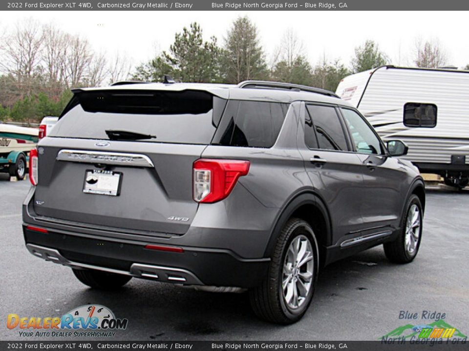 2022 Ford Explorer XLT 4WD Carbonized Gray Metallic / Ebony Photo #5
