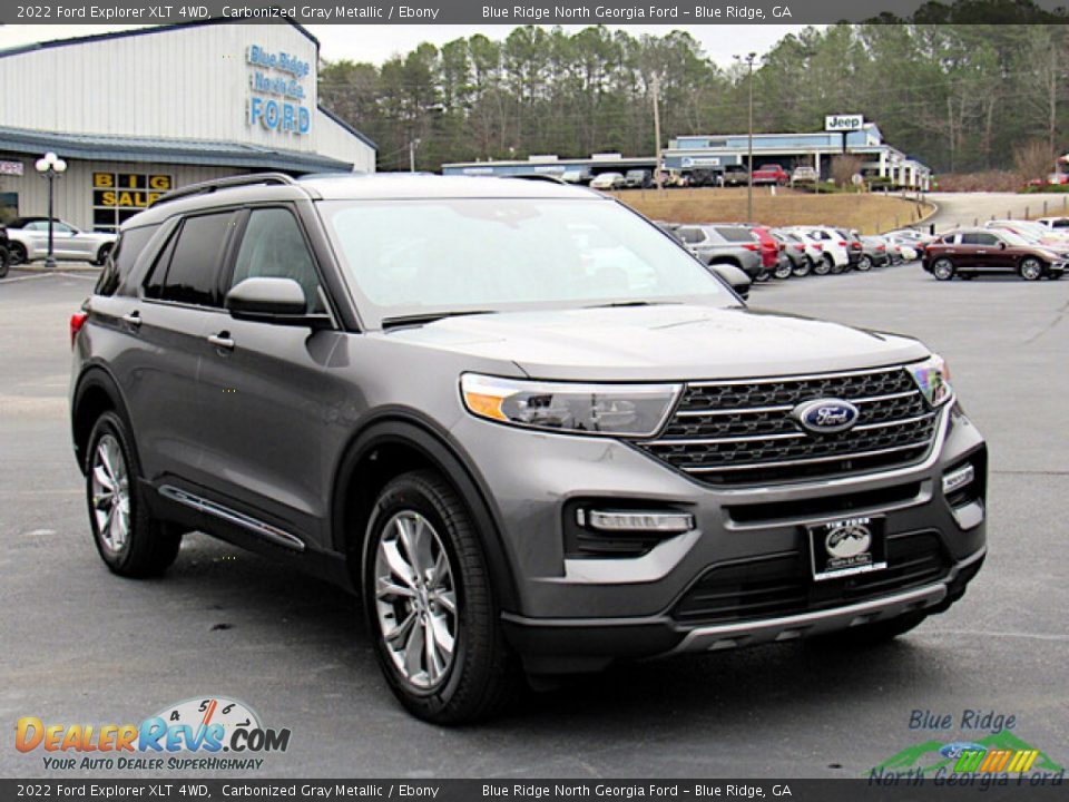 2022 Ford Explorer XLT 4WD Carbonized Gray Metallic / Ebony Photo #7