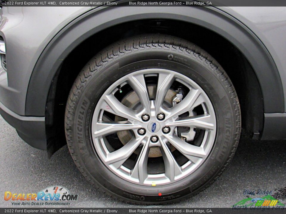 2022 Ford Explorer XLT 4WD Carbonized Gray Metallic / Ebony Photo #9