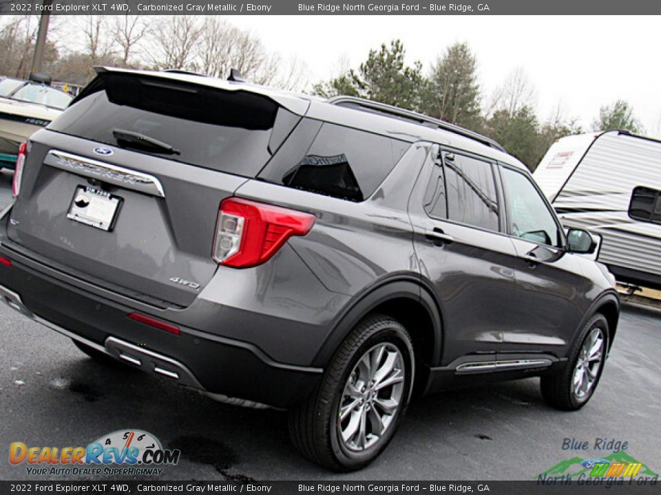 2022 Ford Explorer XLT 4WD Carbonized Gray Metallic / Ebony Photo #28
