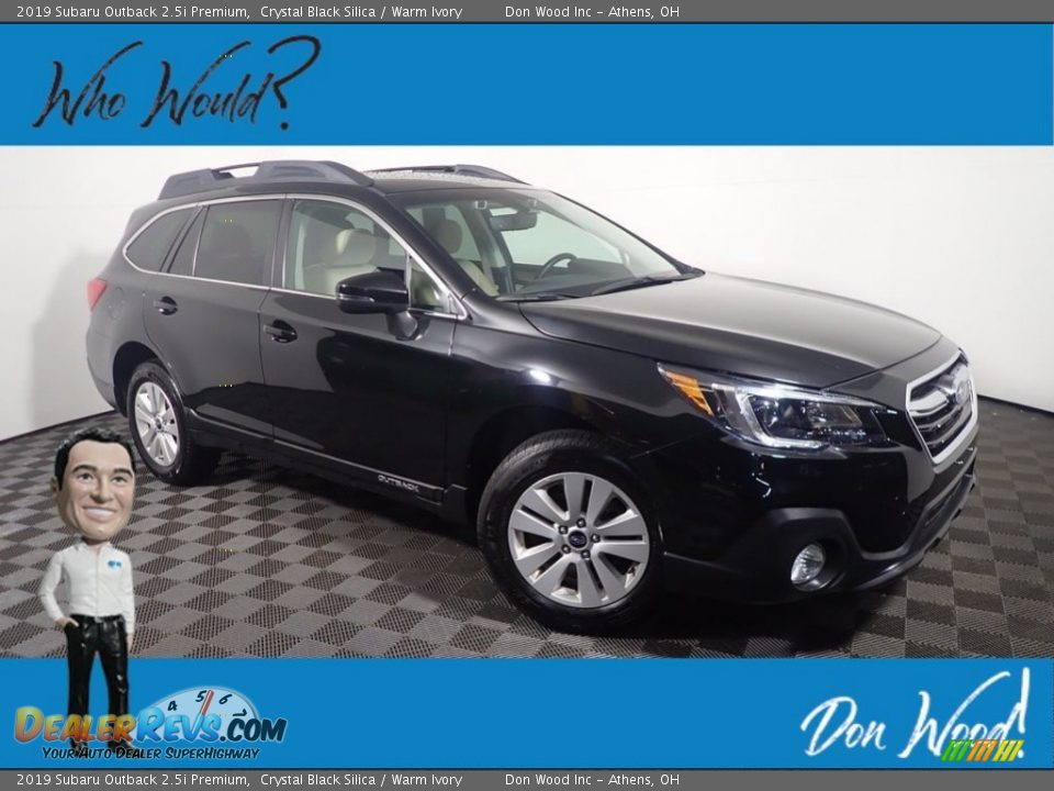 2019 Subaru Outback 2.5i Premium Crystal Black Silica / Warm Ivory Photo #1