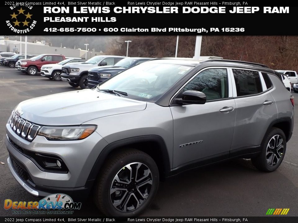 2022 Jeep Compass Limited 4x4 Billet Silver Metallic / Black Photo #1