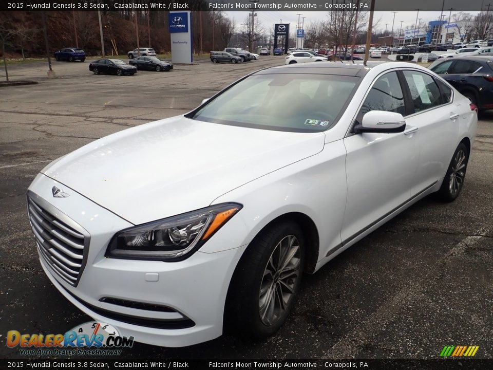 2015 Hyundai Genesis 3.8 Sedan Casablanca White / Black Photo #1