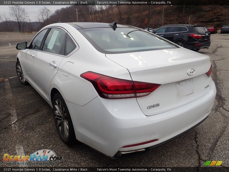 2015 Hyundai Genesis 3.8 Sedan Casablanca White / Black Photo #2