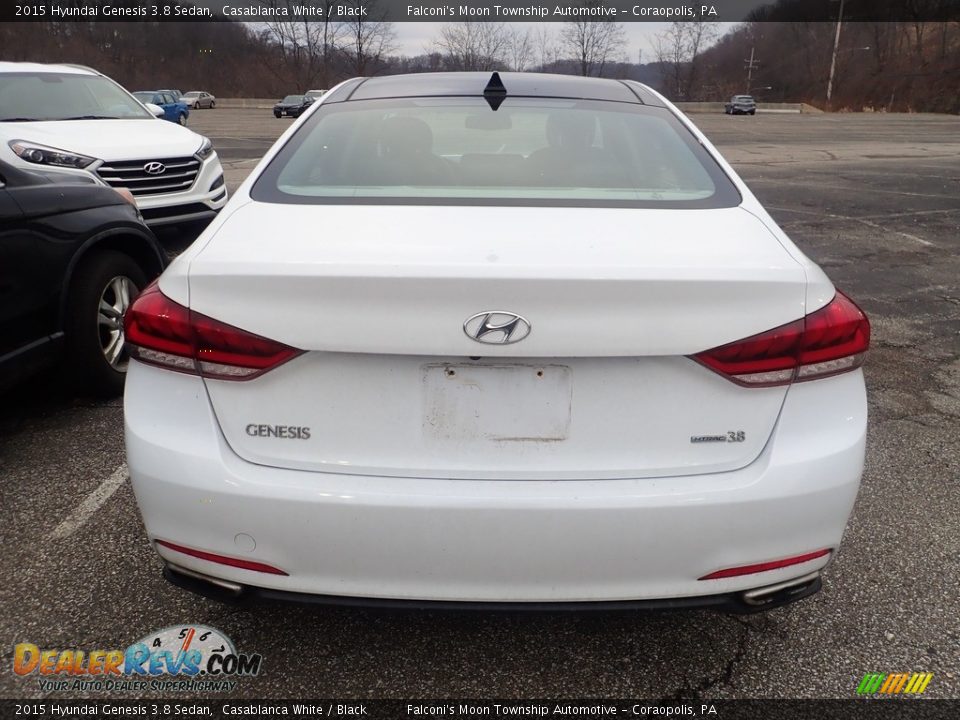 2015 Hyundai Genesis 3.8 Sedan Casablanca White / Black Photo #3