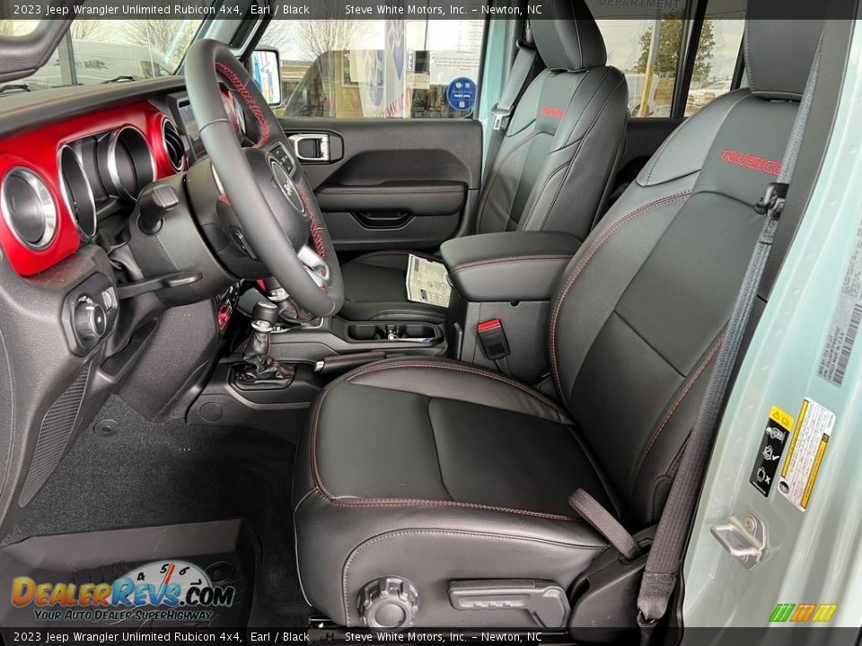 Black Interior - 2023 Jeep Wrangler Unlimited Rubicon 4x4 Photo #10
