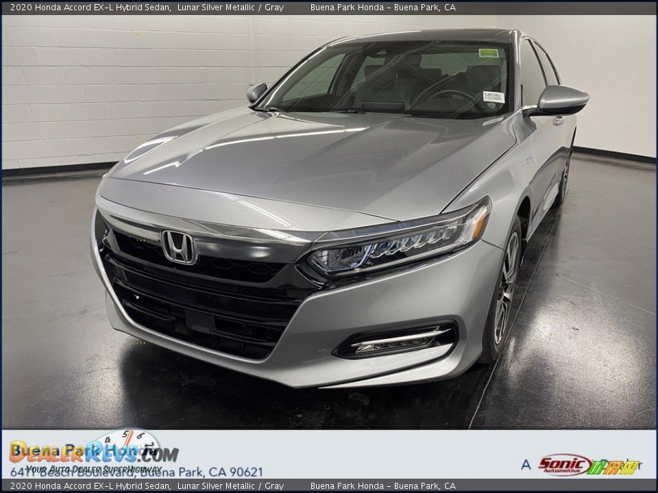 2020 Honda Accord EX-L Hybrid Sedan Lunar Silver Metallic / Gray Photo #1