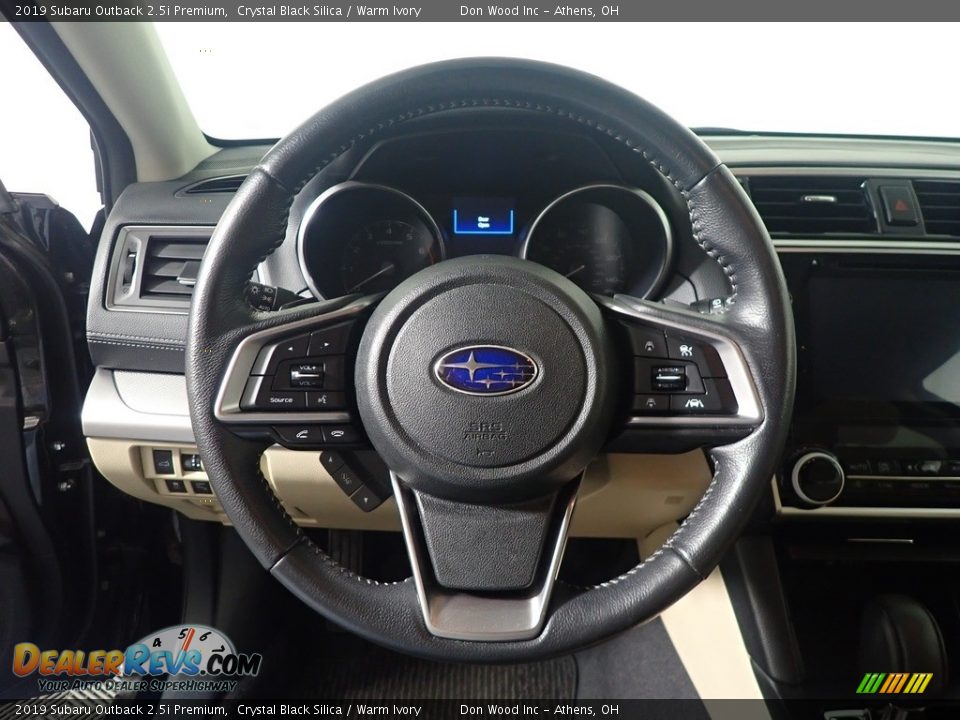 2019 Subaru Outback 2.5i Premium Crystal Black Silica / Warm Ivory Photo #24